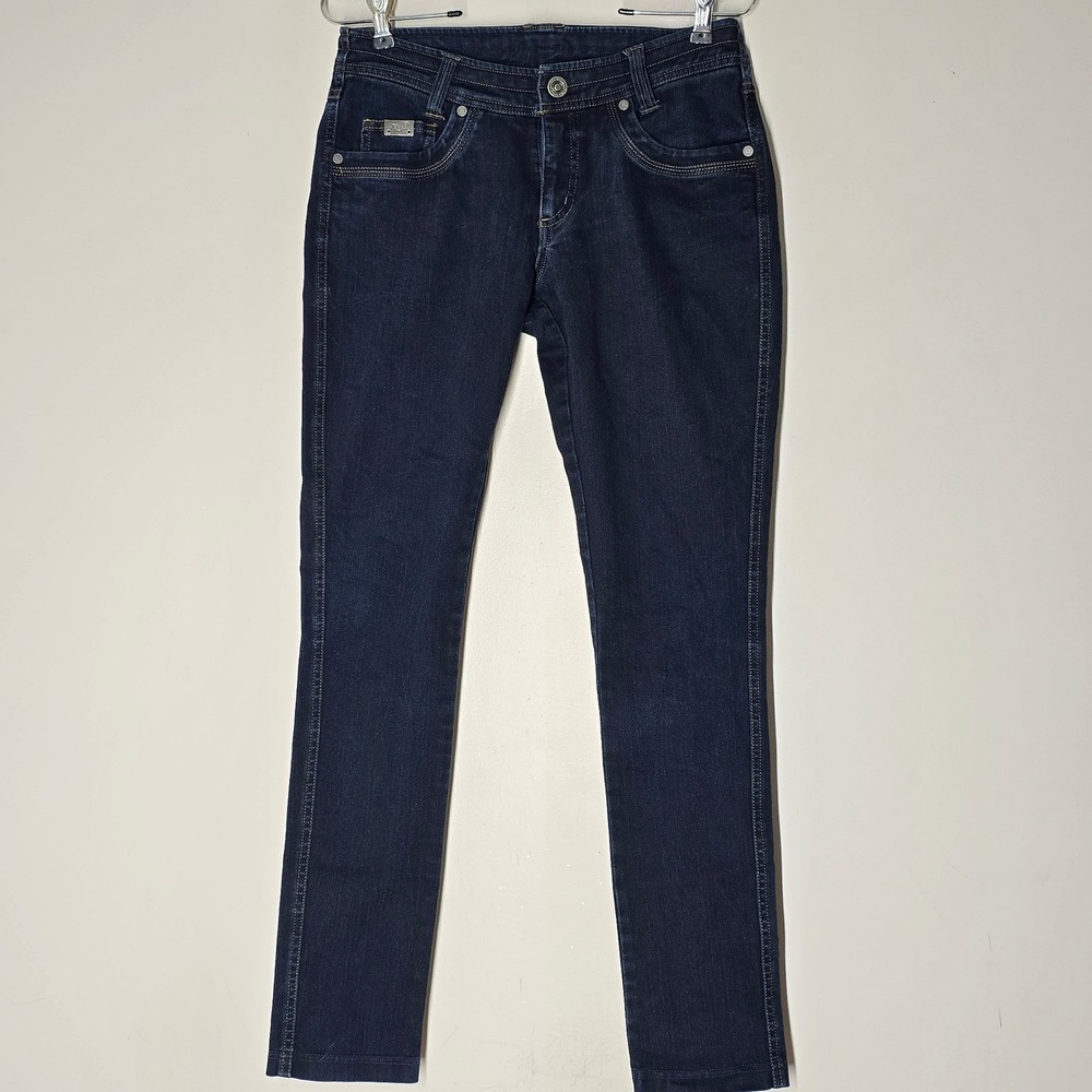 KUHL Dark Wash SKinny Stretch Denim Pants Utility‎ Chic Womens 2 Short 6210